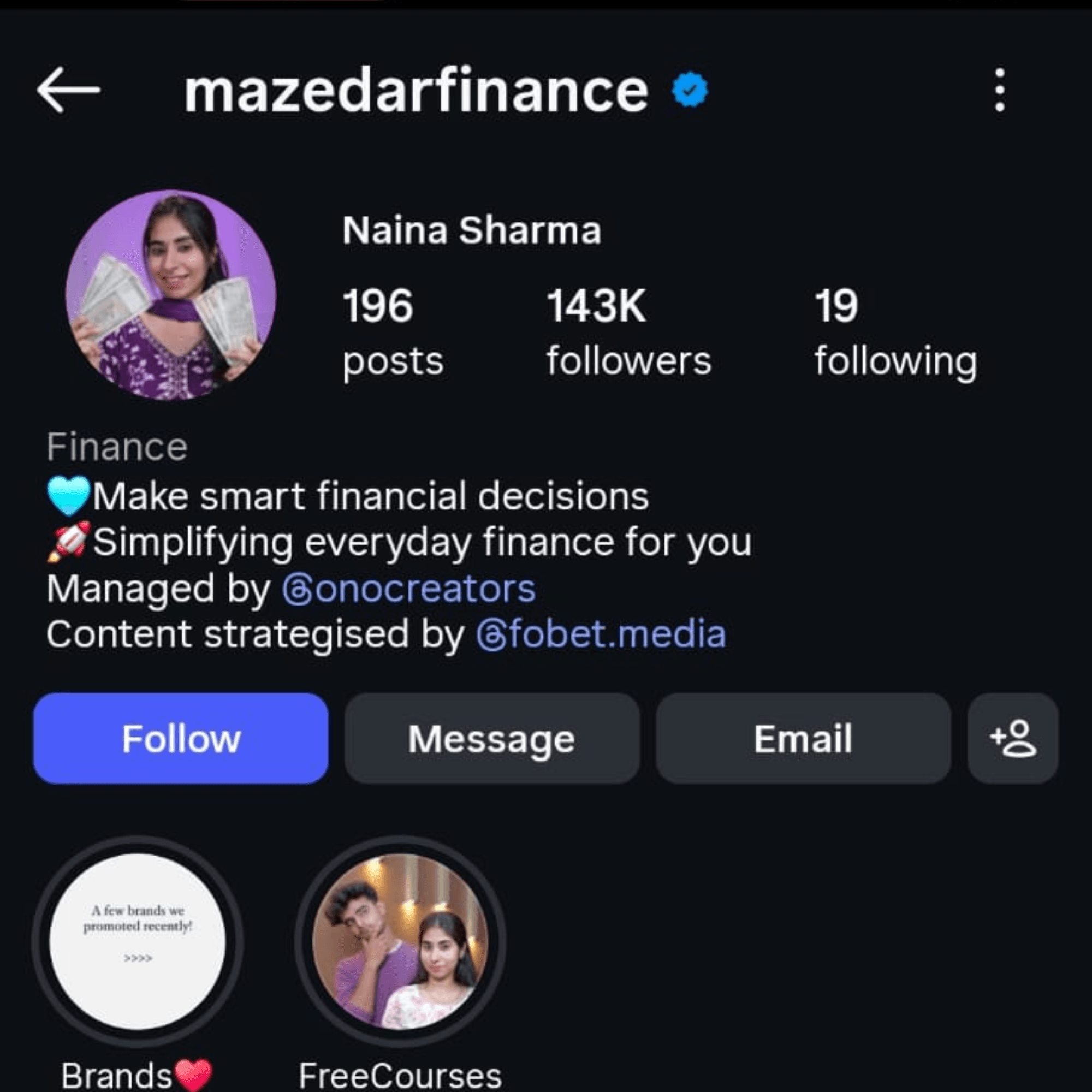 @mazedarfinance — Instagram profile