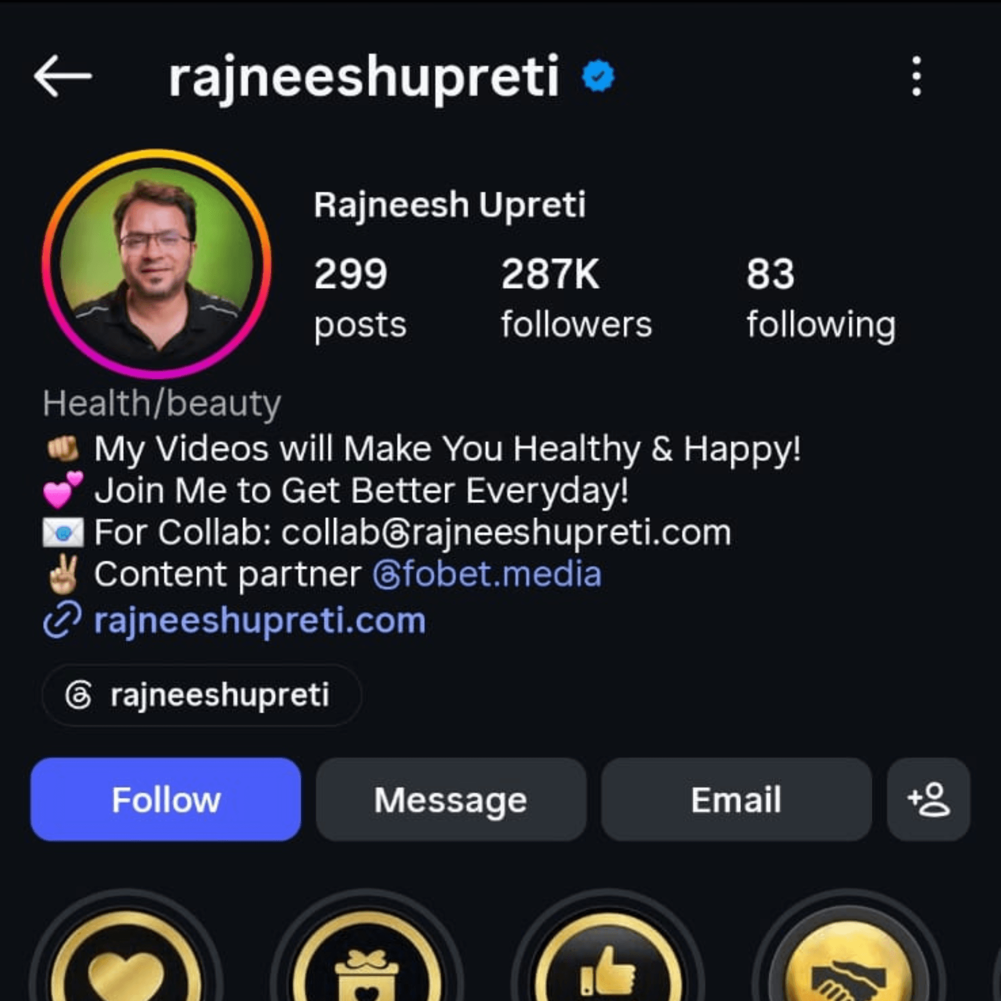 @rajneeshupreti — Instagram profile